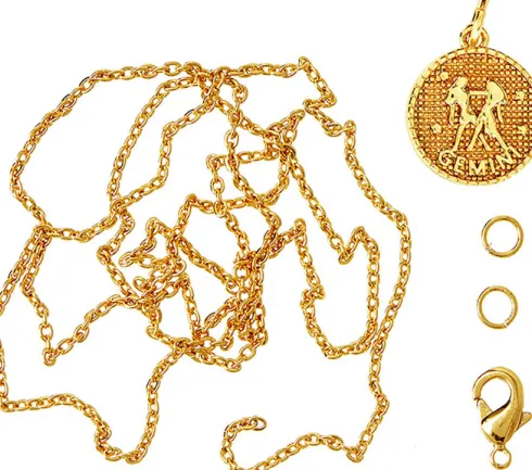 Me & My Box - Smykke Kit - Stjernetegn - Tvillingen - Guldbelagt 18 Karat