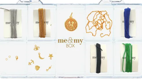 Me & My Box - Smykke Kit - Stjernetegn - Tvillingen - Guldbelagt 18 Karat