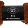 Merino Uld Garn - Tykkelse 21 My - Brun - 100 G