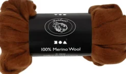 Merino Uld Garn - Tykkelse 21 My - Brun - 100 G