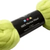 Merino Uld Garn - Tykkelse 21 My - Limegrøn - 100 G