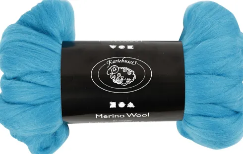 Merino Uld Garn - Tykkelse 21 My - Turkis - 100 G