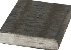 Metalfod - Str. 4X4X1 CM - Hulstr. 2 MM - 1 Stk