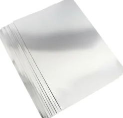 Metalkarton - A2 - 280 G - Sølv - 10 Ark