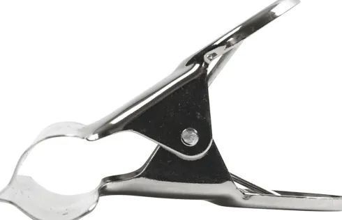 Metalklemme - B 7,5 CM - Sølv - 6 Stk
