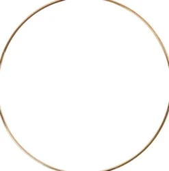 Metalring - Ø 20 CM - Tykkelse 3 MM - Guld - 1 Stk