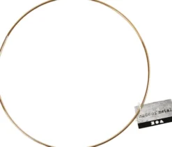 Metalring - Ø 20 CM - Tykkelse 3 MM - Guld - 1 Stk
