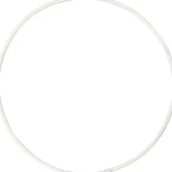 Metalring - Ø 10 CM - Tykkelse 2 MM - Hvid - 10 Stk