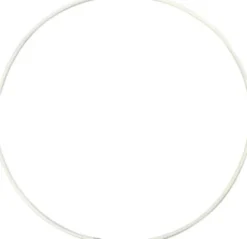 Metalring - Ø 20 CM - Tykkelse 3 MM - Hvid - 5 Stk