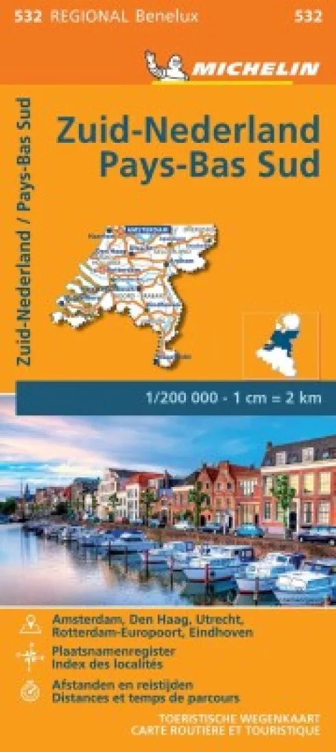 Michelin Kort - Benelux Blad 532: Holland, South