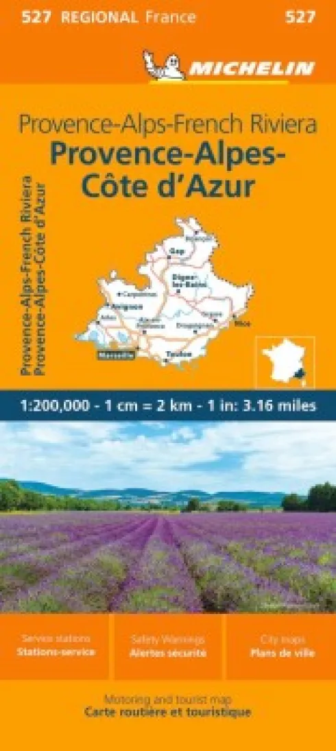 Michelin Kort - France Blad 527: Provence-Alpes Cote D´Azur / Provence-Alps French Riviera