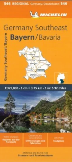 Michelin Kort - Germany Blad 546: Southeast, Bavaria