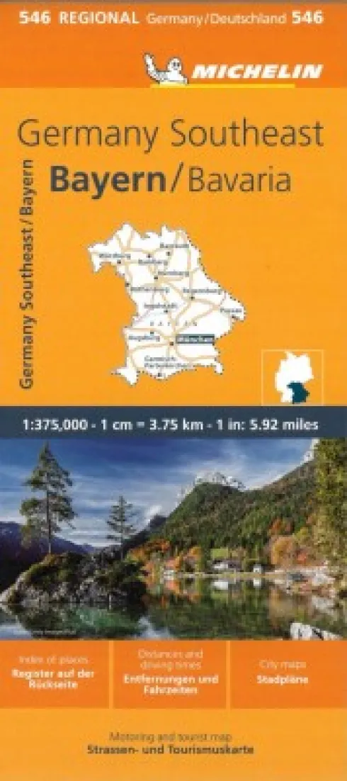 Michelin Kort - Germany Blad 546: Southeast, Bavaria