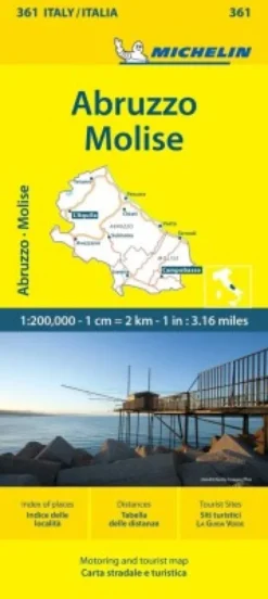 Michelin Kort - Italy Blad 361: Abruzzo & Molize