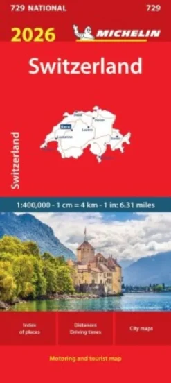 Michelin Kort - Switzerland 2026, Michelin National Maps 729