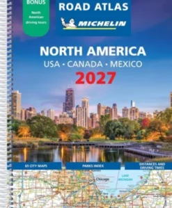 Michelin Kort - Usa, Canada & Mexico, Michelin Road Atlas 2027 - A4-Spiral