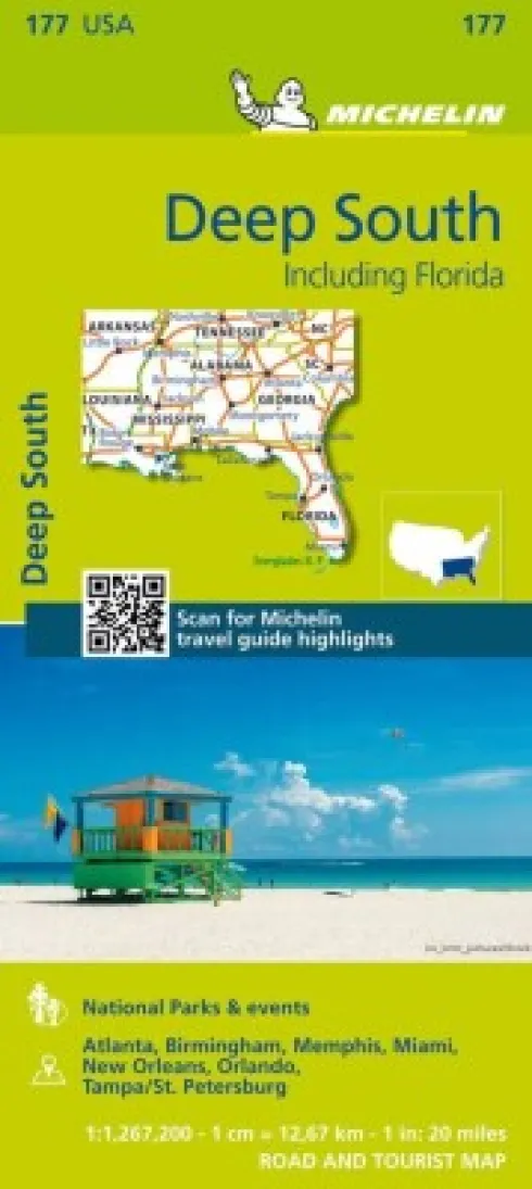 Michelin Kort - Usa Zoom 177 - Deep South: Mississipi To Florida