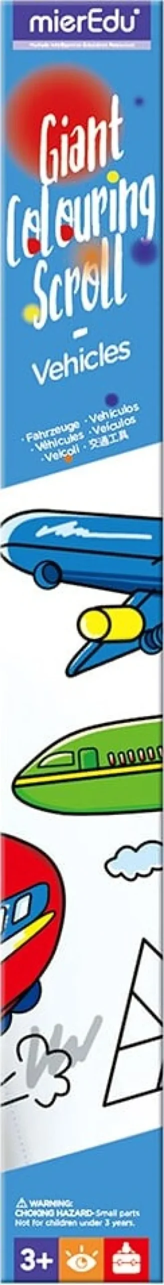Mieredu - Kæmpebanner Til Farvelægning - Transportmidler