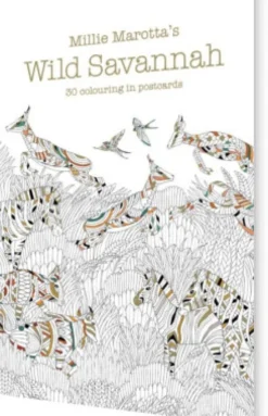 Millie Marotta's Wild Savannah Postcard Book: 30 Colouring In Postcards
