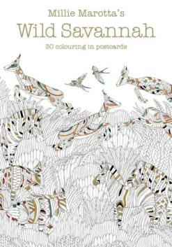 Millie Marotta's Wild Savannah Postcard Book: 30 Colouring In Postcards
