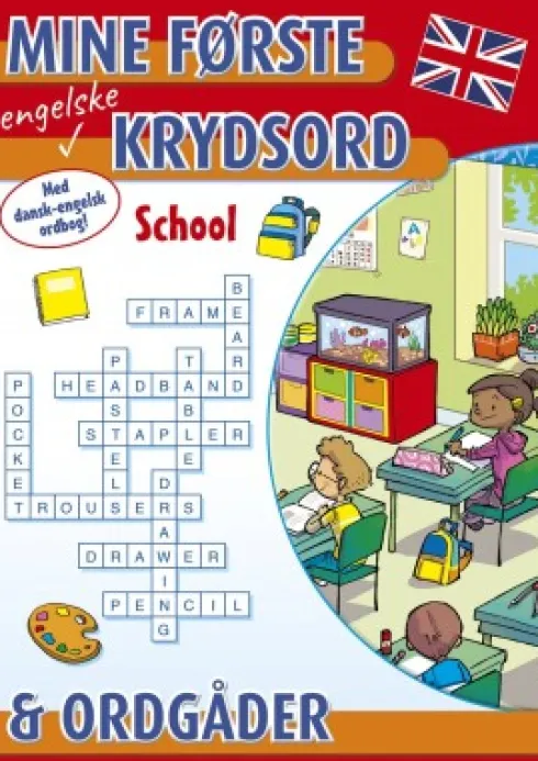Mine Første Engelske Krydsord Og Ordgåder: School