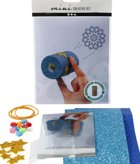 Mini Creative Kit - DIY Sæt - Toiletrulle Kalejdoskop