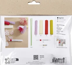 Mini DIY Kit Crepepapir - Blomster - Pastelfarver