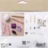Mini DIY Kit Crepepapir - Æg - Lys Pink - Lys Gul