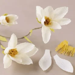 Mini DIY Kit Crepepapir - Magnoliagren - Stræk/Crepe 180% - 105 G