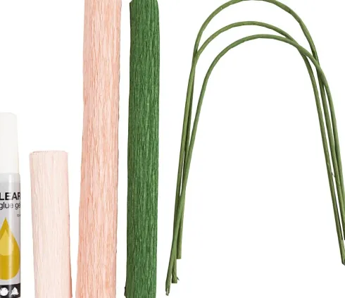 Mini DIY Kit Crepepapir - Nelliker - Stræk/Crepe 180% - 105 G