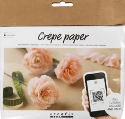 Mini DIY Kit Crepepapir - Nelliker - Stræk/Crepe 180% - 105 G