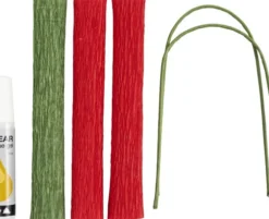 Mini DIY Kit Crepepapir - Roser - Stræk/Crepe 180% - 105 G