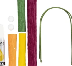 Mini DIY Kit Crepepapir - Valmuer - Stræk/Crepe 180% - 105 G