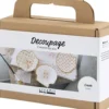 Mini DIY Kit Decoupage - Muslingeskaller - Soft Rosa