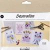 Mini DIY Kit Dekoration - Monstercollage - Pastelblå - Pastelgrøn - Pastelpink - Pastellilla