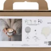 Mini DIY Kit Lysstøbning - Soyalys Med Aventurin Og Aventyst - Creme - Off White - 1Pk