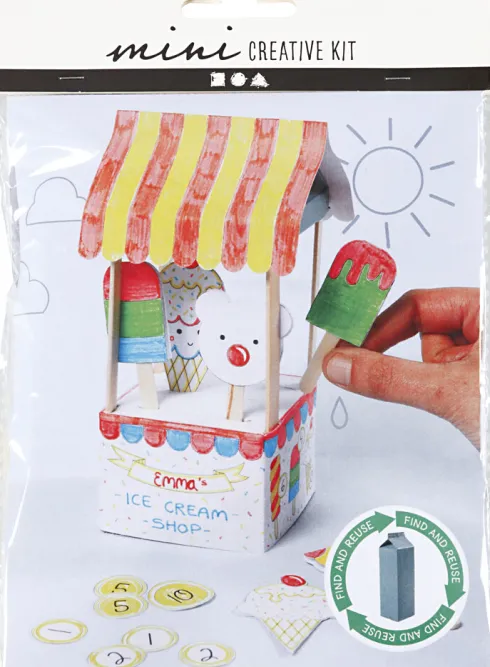 Mini DIY Kit - Mælkekarton Ishus
