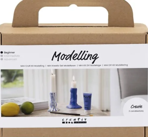 Mini DIY Kit Modellering - Lysestage - Ultra Marine