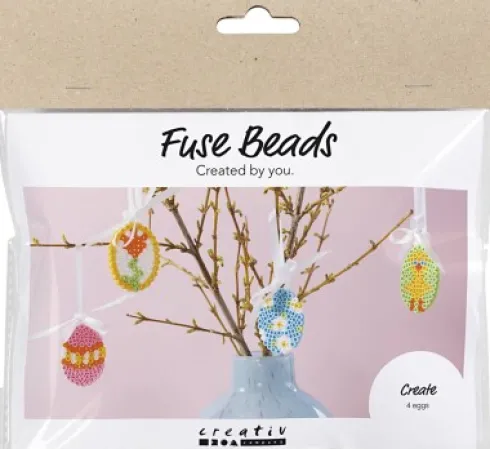 Mini DIY Kit Rørperler - Æg - Assorterede Farver