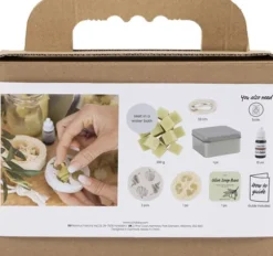 Mini DIY Kit Sæbefremstilling - Strandskaller - Olivengrøn