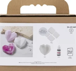 Mini DIY Kit Sæbefremstilling - Hjerte - Pink