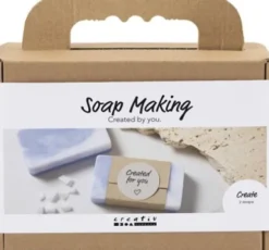 Mini DIY Kit Sæbefremstilling - Firkant - Lys Lilla
