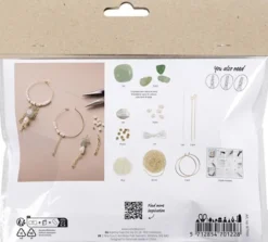 Mini DIY Kit Smykker - Aventurinmix Armbånd Og Øreringe