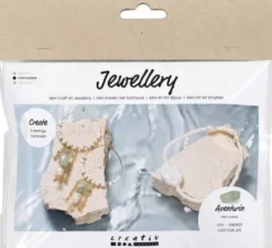 Mini DIY Kit Smykker - Aventurinmix Armbånd Og Øreringe