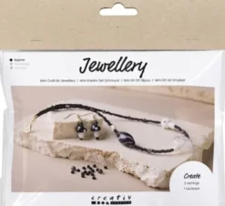 Mini DIY Kit Smykker - Chunky Halskæde - Sort Harmoni