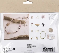 Mini DIY Kit Smykker - Chunky Halskæde - Rosa Harmoni