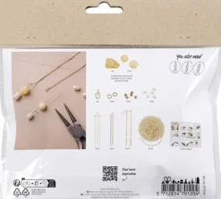 Mini DIY Kit Smykker - Halskæde Og Øreringe Med Honning Calcit