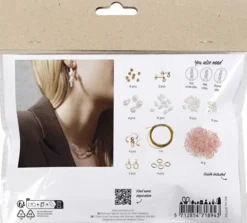 Mini DIY Kit Smykker - Halskæder Og Øreringe - Glans - 1Pk