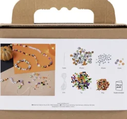 Mini DIY Kit Smykker - Halskæder Og Armbånd - Halloweenfarver