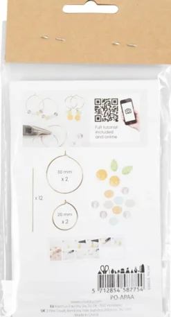 Mini DIY Kit Smykker - Kreoler Med Perler